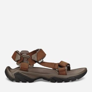 Teva Terra Fi 5 Universal Leather Herren Sandalen Braun (Österreich)